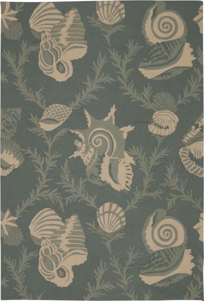 Nourison Portico POR04 Aqua (99446251527) Rectangle 8'0" x 10'6" Area Rug