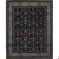 Nourison Regal REG01 Black (99446052636) Rectangle 8'6