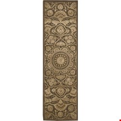 Nourison Regal REG02 Chocolate (99446052421) Runner 2'3