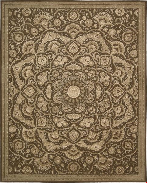 Nourison Regal REG02 Chocolate (99446052483) Rectangle 9'9" x 13'9" Area Rug