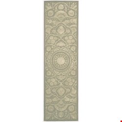 Nourison Regal REG02 Green (99446052490) Runner 2'3