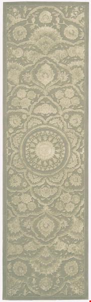 Nourison Regal REG02 Green (99446052490) Runner 2'3" x 8'0" Area Rug