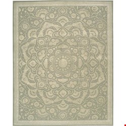 Nourison Regal REG02 Green (99446052520) Rectangle 5'6