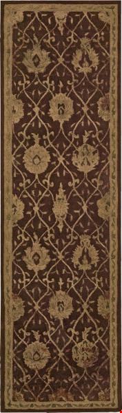 Nourison Regal REG05 Chocolate (99446055163) Runner 2'3" x 8'0" Area Rug