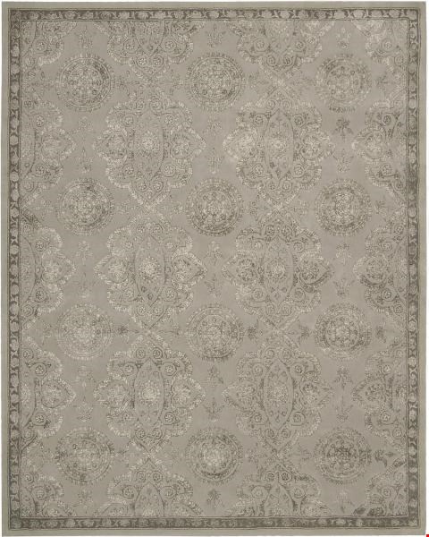 Nourison Regal REG06 Grey (99446103031) Rectangle 3'9" x 5'9" Area Rug
