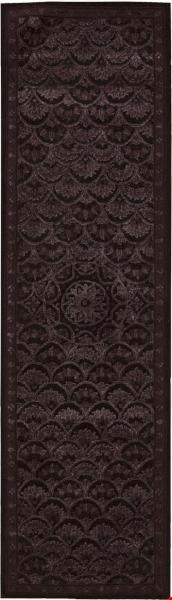 Nourison Regal REG08 Espresso (99446103147) Runner 2'3" x 8'0" Area Rug