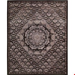 Nourison Regal REG08 Espresso (99446103161) Rectangle 5'6