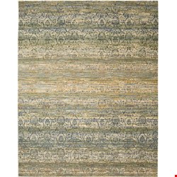 Nourison Rhapsody RH003 Beige Blue (99446250223) Rectangle 5'6