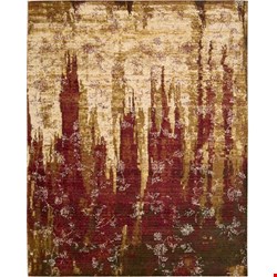 Nourison Rhapsody RH006 Gold Garnet (99446187253) Rectangle 8'6
