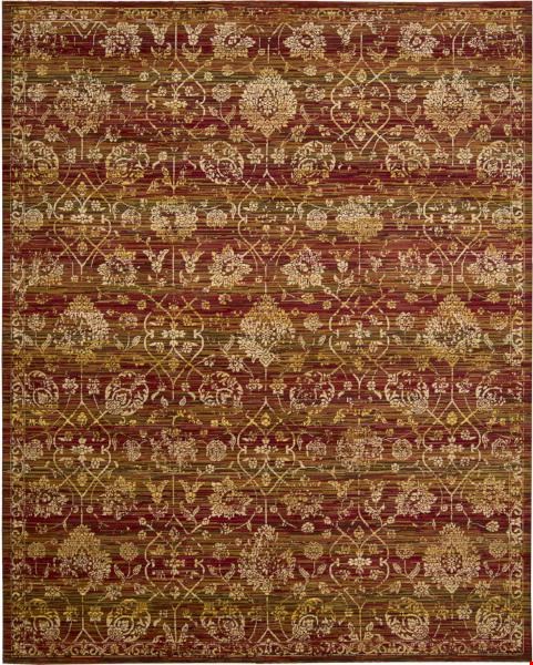 Nourison Rhapsody RH007 Sienna Gold (99446188106) Rectangle 9'9" x 13'0" Area Rug