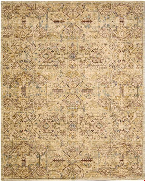 Nourison Rhapsody RH008 Light Gold (99446187017) Rectangle 8'6" x 11'6" Area Rug