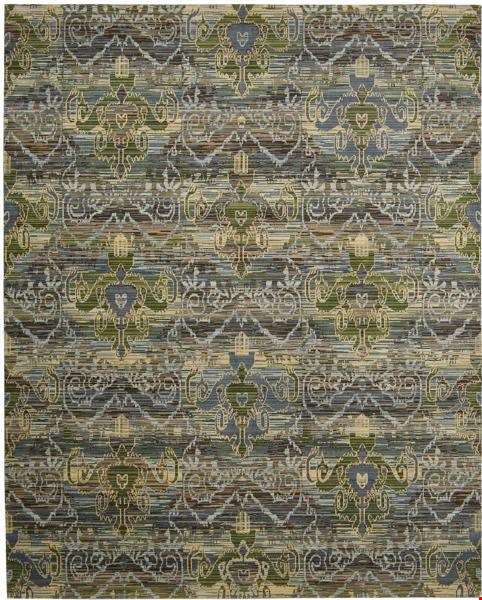 Nourison Rhapsody RH010 Seaglass (99446187109) Rectangle 8'6" x 11'6" Area Rug