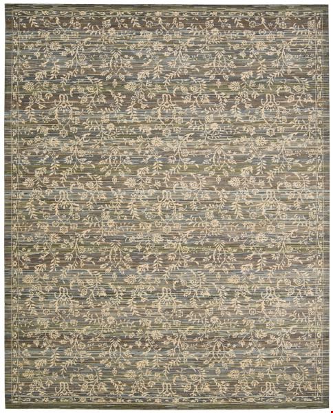 Nourison Rhapsody RH012 Blue Moss (99446187307) Rectangle 8'6" x 11'6" Area Rug