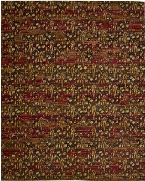 Nourison Rhapsody RH014 Flame (99446188014) Rectangle 9'9" x 13'0" Area Rug