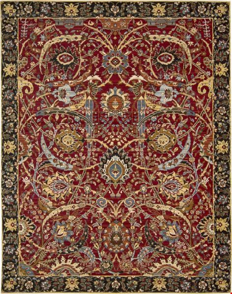 Nourison Rhapsody RH015 Red (99446251053) Rectangle 5'6" x 8'0" Area Rug