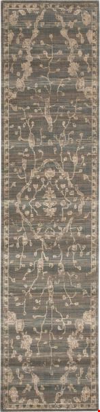 Nourison Silk Elements SKE30 Azure (99446188816) Runner 2'5" x 10'0" Area Rug