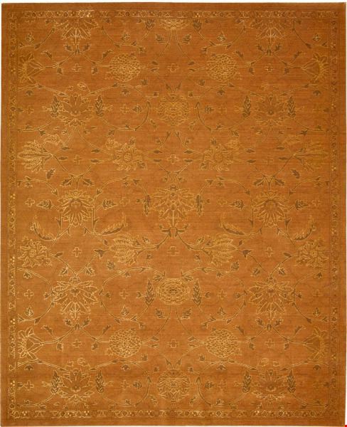 Nourison Silk Infusion SIF01 Copper (99446179661) Rectangle 5'3" x 7'5" Area Rug