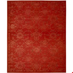 Nourison Silk Infusion SIF01 Red (99446179630) Rectangle 8'6