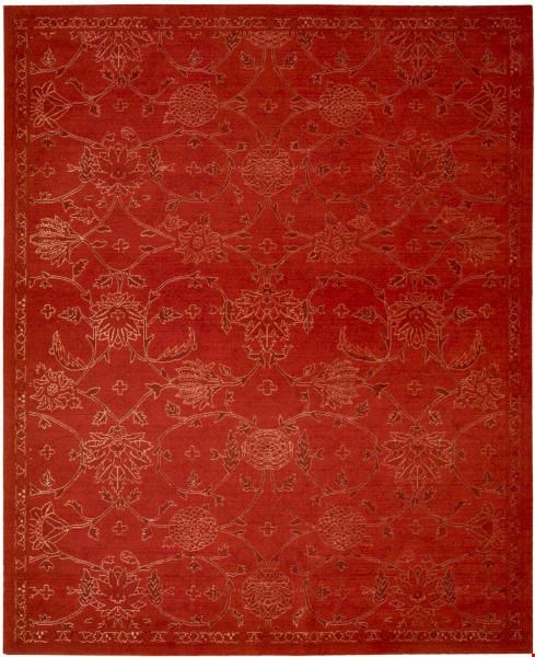 Nourison Silk Infusion SIF01 Red (99446179647) Rectangle 9'9" x 13'9" Area Rug