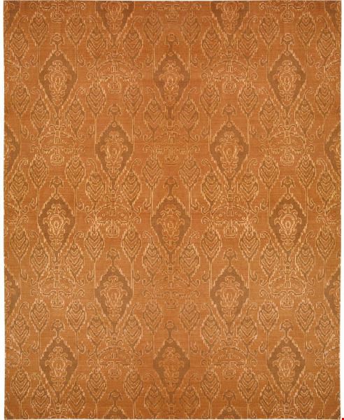 Nourison Silk Infusion SIF03 Dark Rust (99446180094) Rectangle 9'9" x 13'9" Area Rug