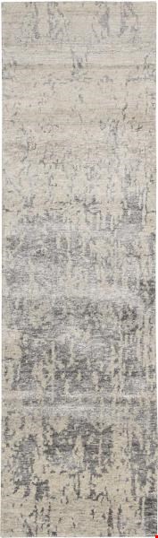 Nourison Silk Shadows SHA10 Sterling (99446190802) Runner 2'3" x 8'0" Area Rug