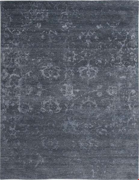 Nourison Silk Shadows SHA15 Blue Stone (99446300836) Rectangle 5'6" x 7'5" Area Rug