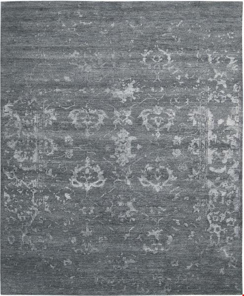 Nourison Silk Shadows SHA15 Blue Stone (99446301079) Rectangle 9'9" x 13'9" Area Rug