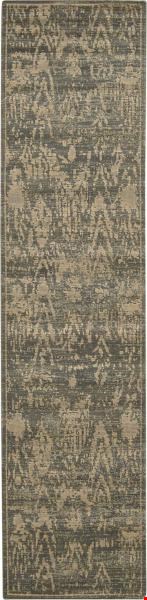 Nourison Silken Allure SLK17 Slate (99446153807) Runner 2'4" x 10'0" Area Rug
