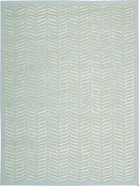 Nourison Silken Textures SKT02 Aqua (99446043405) Rectangle 9'6" x 13'0" Area Rug