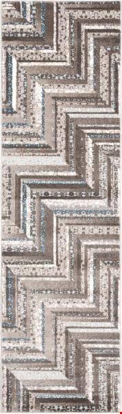 Nourison Soho SOH01 Mocha Blue (99446253903) Runner 2'2" x 7'6" Area Rug