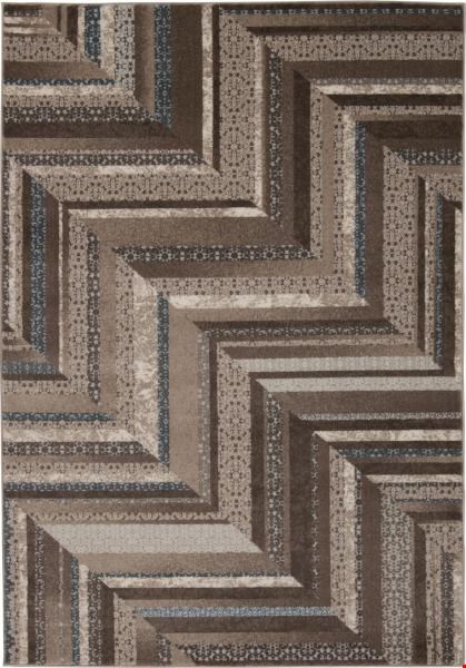 Nourison Soho SOH01 Mocha Blue (99446253934) Rectangle 5'3" x 7'4" Area Rug