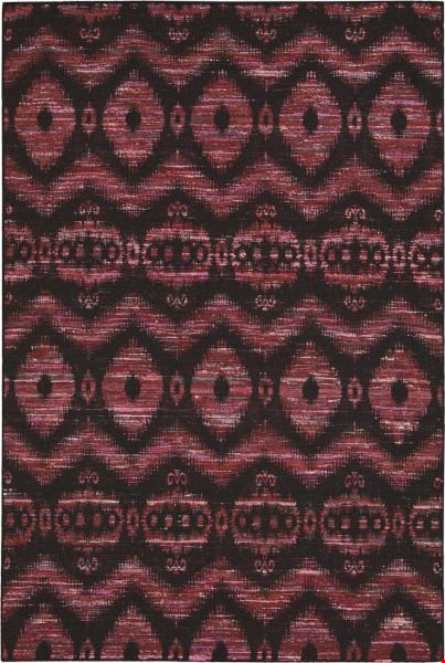 Nourison Spectrum SPE01 Burgundy Black (99446216182) Rectangle 2'6" x 4'0" Area Rug