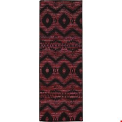 Nourison Spectrum SPE01 Burgundy Black (99446216199) Runner 2'6