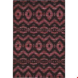 Nourison Spectrum SPE01 Burgundy Black (99446216229) Rectangle 5'3