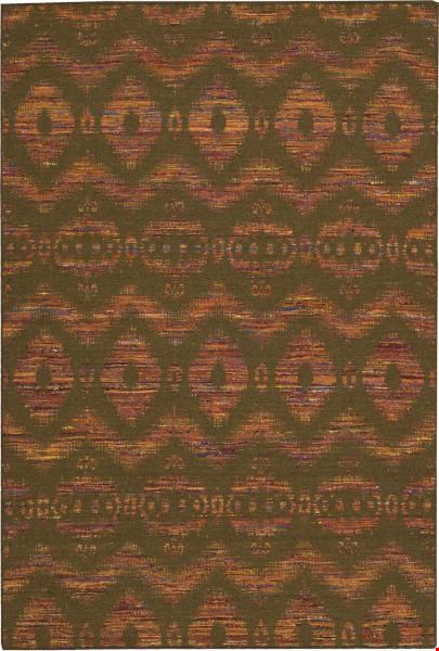 Nourison Spectrum SPE01 Flame Chocolate (99446216090) Rectangle 2'6" x 4'0" Area Rug