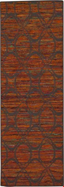 Nourison Spectrum SPE03 Flame Grey (99446215826) Runner 2'6" x 7'6" Area Rug