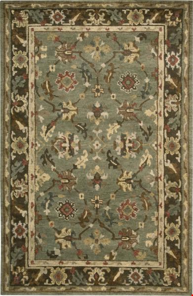 Nourison Tahoe TA10 Green (99446689092) Rectangle 5'9" x 3'9" Area Rug