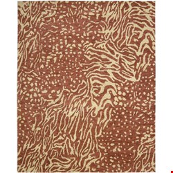 Nourison Tahoe Modern MTA02 Rust Beige (99446177230) Rectangle 5'6