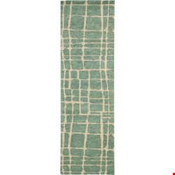Nourison Tahoe Modern MTA03 Turquoise Green (99446180766) Runner 2'3