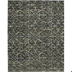 Nourison Tahoe Modern MTA05 Charcoal (99446180858) Rectangle 3'9