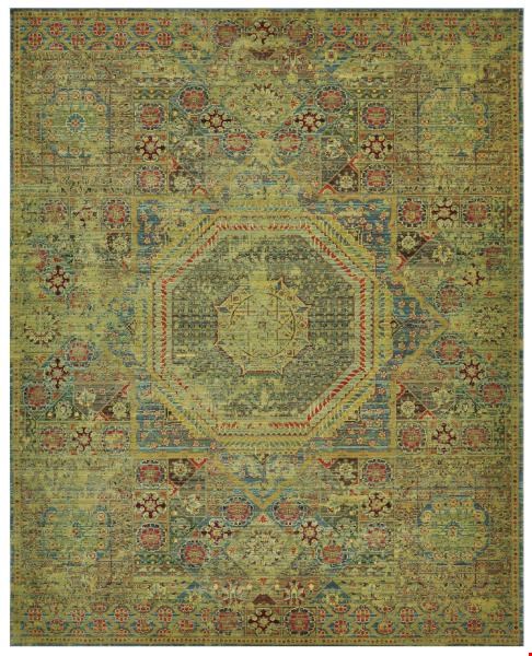 Nourison Timeless TML06 Teal (99446210715) Rectangle 8'6" x 11'6" Area Rug