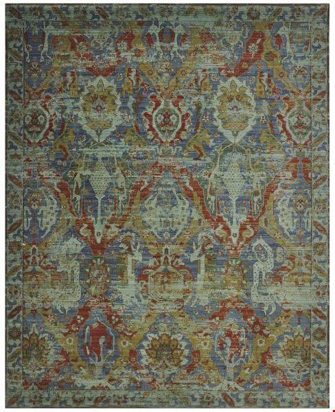 Nourison Timeless TML09 Turquoise (99446210869) Rectangle 12'0" x 15'0" Area Rug