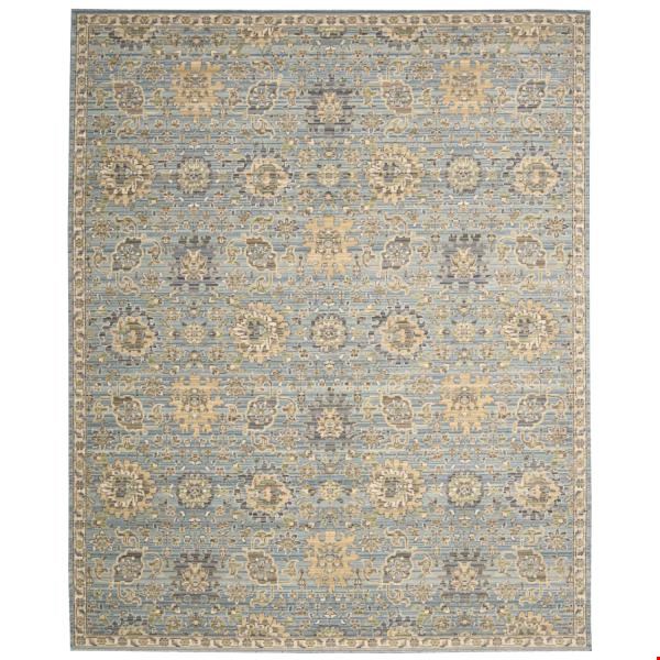 Nourison Timeless TML19 Light Blue (99446274298) Rectangle 9'9" x 13'0" Area Rug