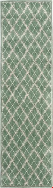 Nourison Tranquility TNQ01 Light Green (99446262028) Runner 2'2" x 7'6" Area Rug