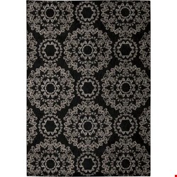Nourison Tranquility TNQ03 Black (99446262738) Rectangle 5'3
