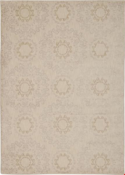 Nourison Tranquility TNQ03 Ivory (99446262608) Rectangle 5'3" x 7'5" Area Rug