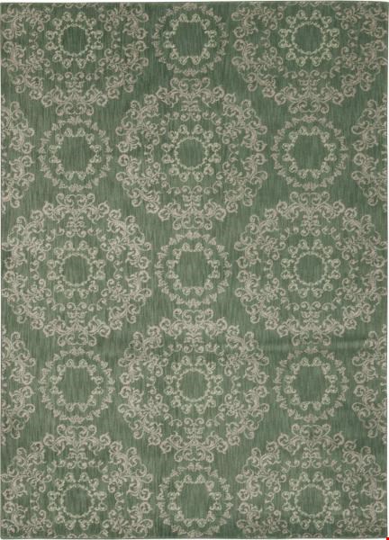 Nourison Tranquility TNQ03 Light Green (99446262516) Rectangle 7'9" x 10'10" Area Rug