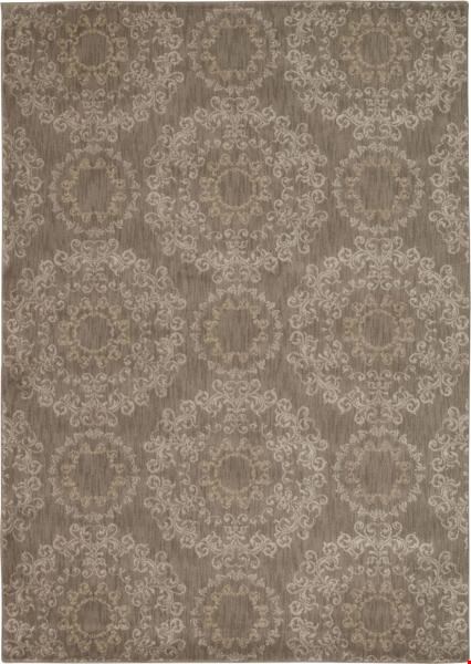 Nourison Tranquility TNQ03 Stone (99446262622) Rectangle 3'9" x 5'9" Area Rug