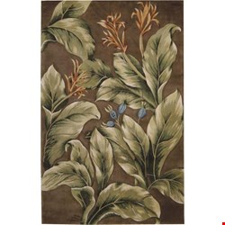 Nourison Tropics TS02 Khaki (99446819161) Rectangle 9'6
