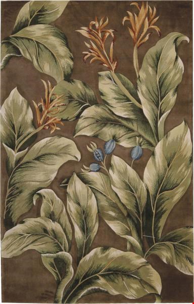 Nourison Tropics TS02 Khaki (99446819161) Rectangle 9'6" x 7'6" Area Rug